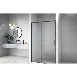 Душевая дверь Aquanet Pleasure Evo AE65-N110-BT 312535 110 см профиль чёрный стекло прозрачное